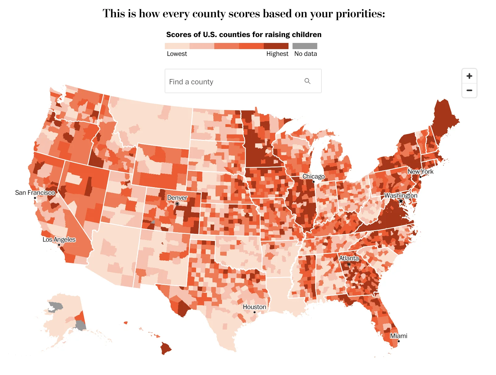 What’s the best place to raise a family? We scored every county.